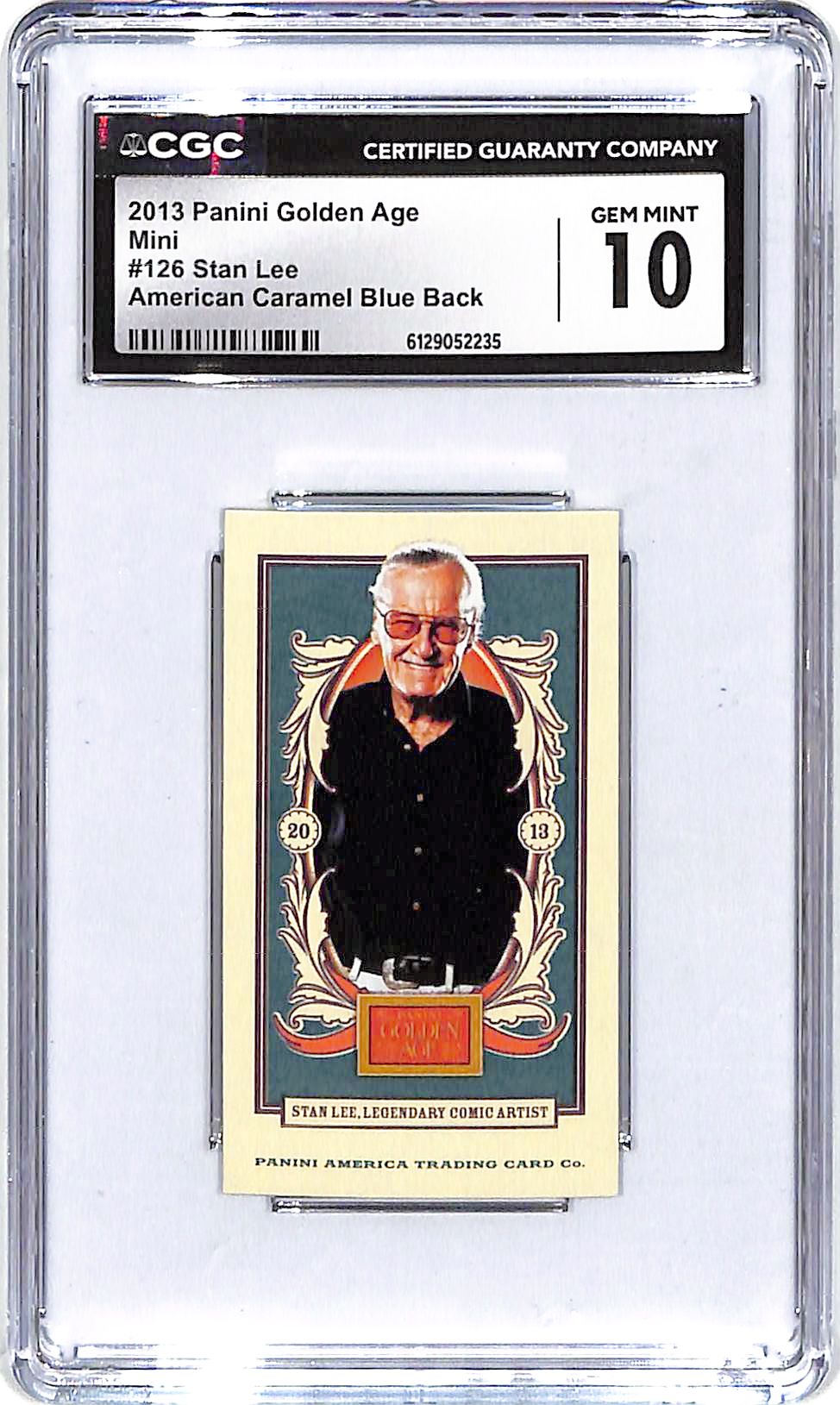 2013 Stan Lee Panini Golden Age Mini American Caramel Blue Back CGC Gem Mint 10