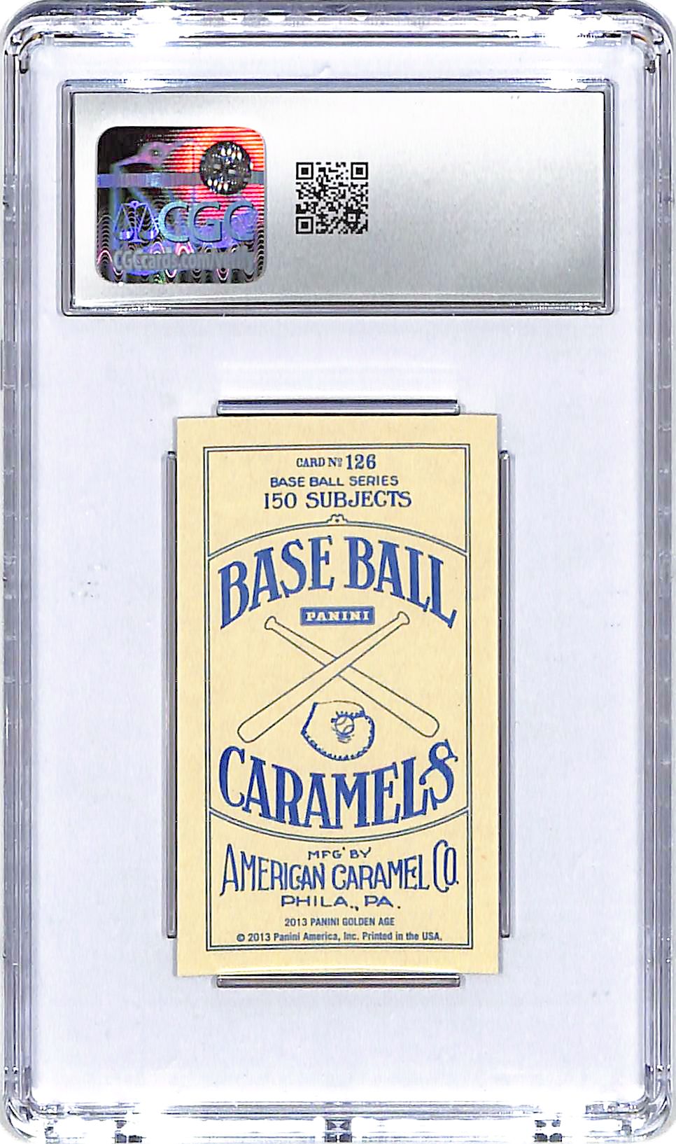 2013 Stan Lee Panini Golden Age Mini American Caramel Blue Back CGC Gem Mint 10