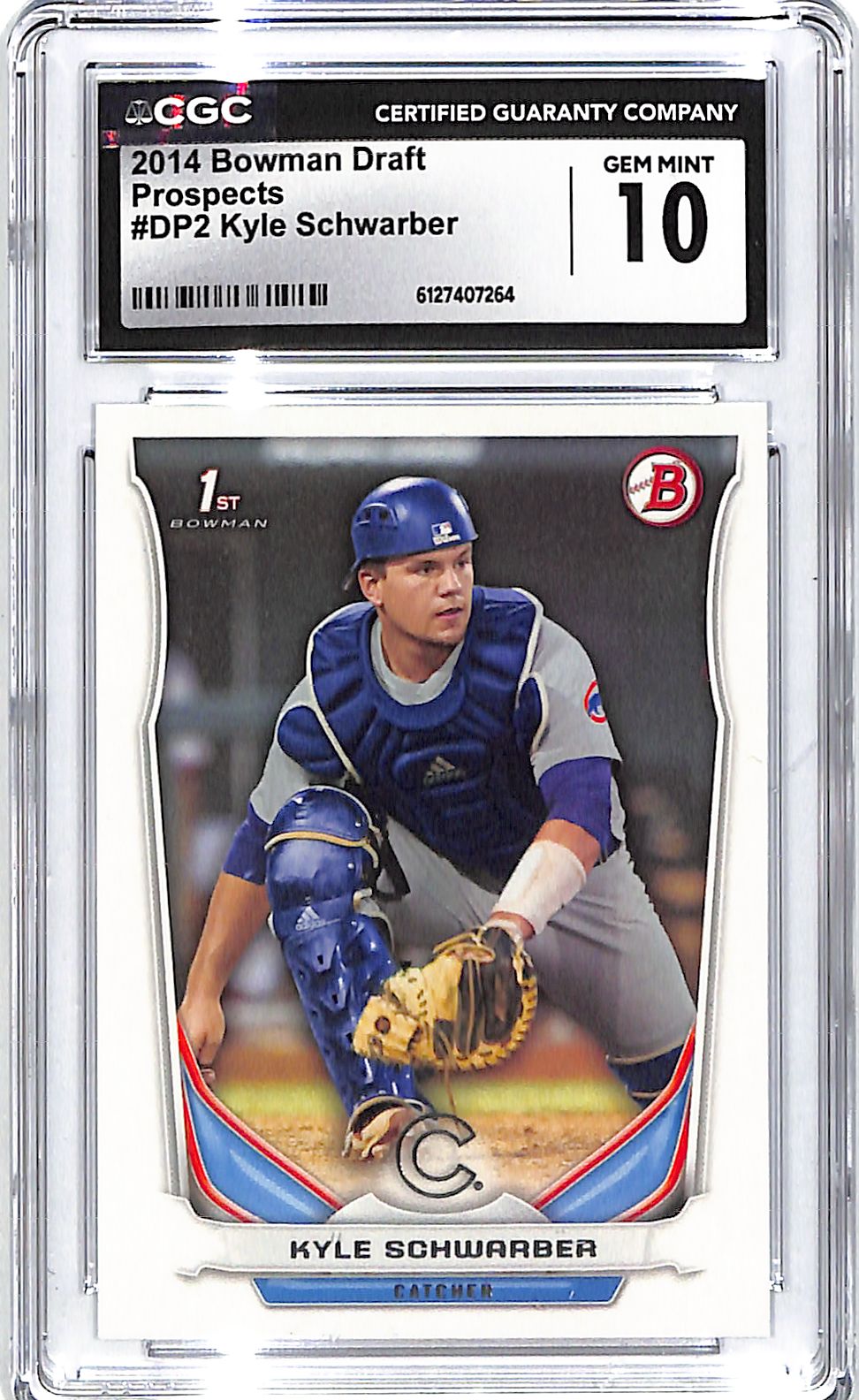 2014 Kyle Schwarber Bowman Draft Prospects #DP2 CGC Gem Mint 10