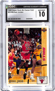 1998 Upper Deck MJ Career Collection Michael Jordan #29 CGC 10 Bulls