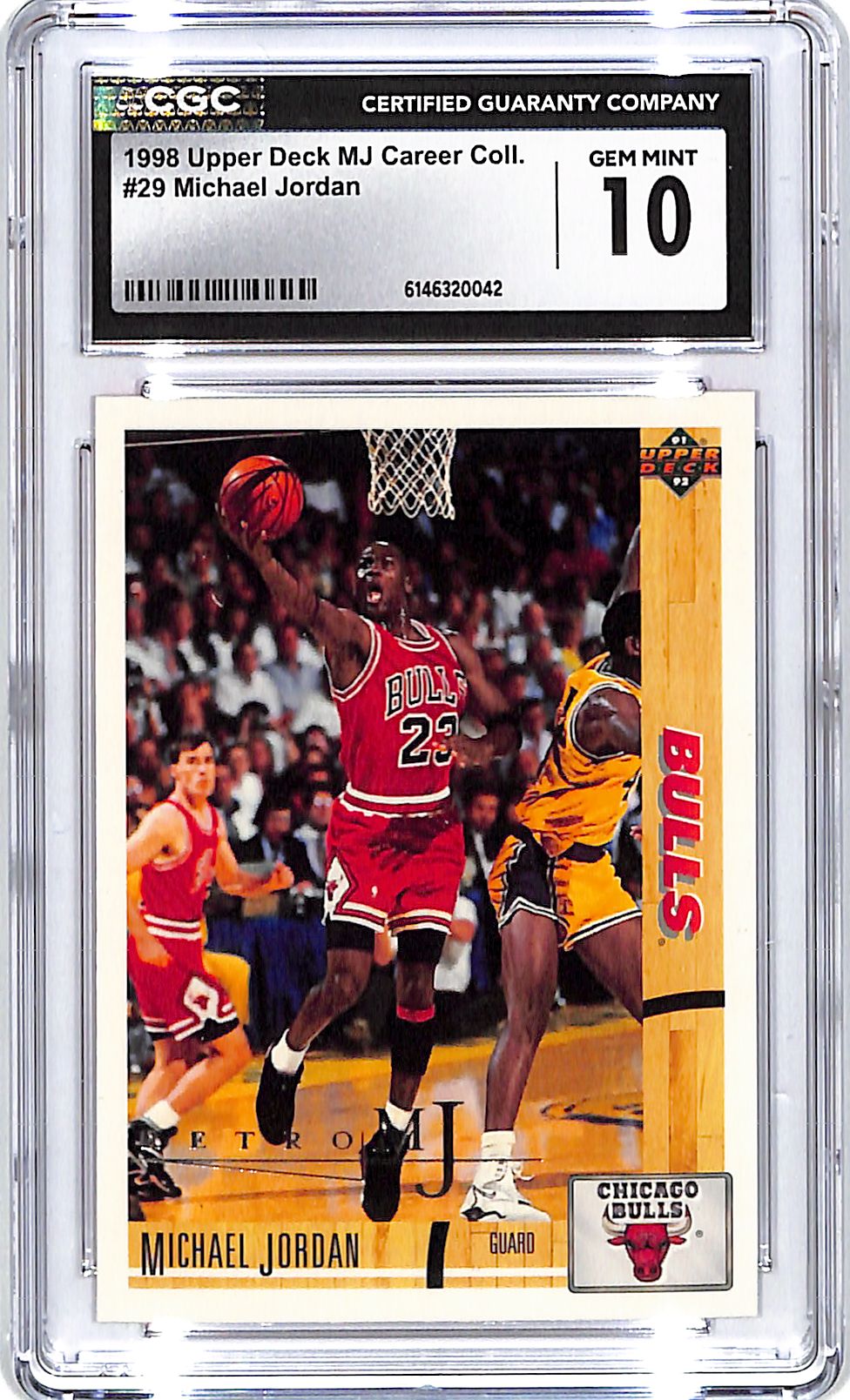 1998 Upper Deck MJ Career Collection Michael Jordan #29 CGC 10 Bulls