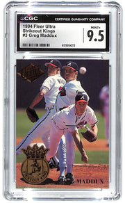1994 Greg Maddux Fleer Ultra Strikeout Kings #3 CGC Mint Plus 9.5