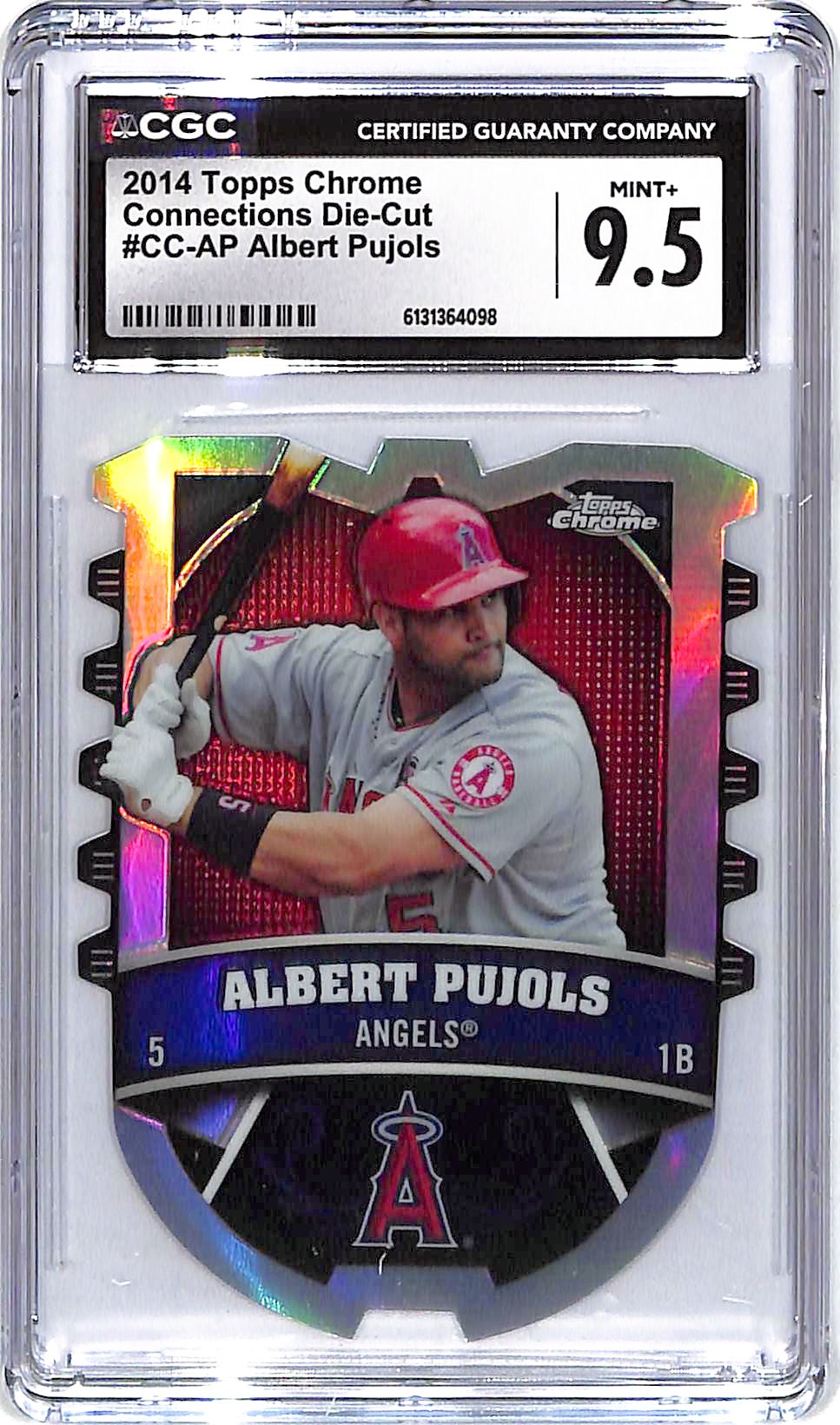 2014 Albert Pujols Topps Chrome Connection Die-Cut #CC-AP CGC Mint Plus 9.5