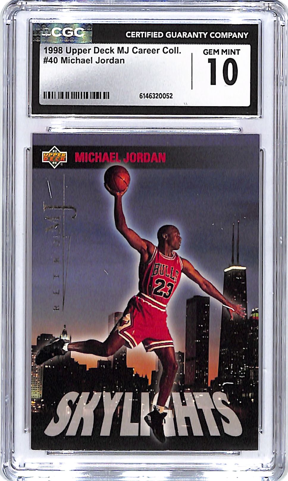 1998 Upper Deck MJ Career Collection Michael Jordan #40 CGC 10 Bulls