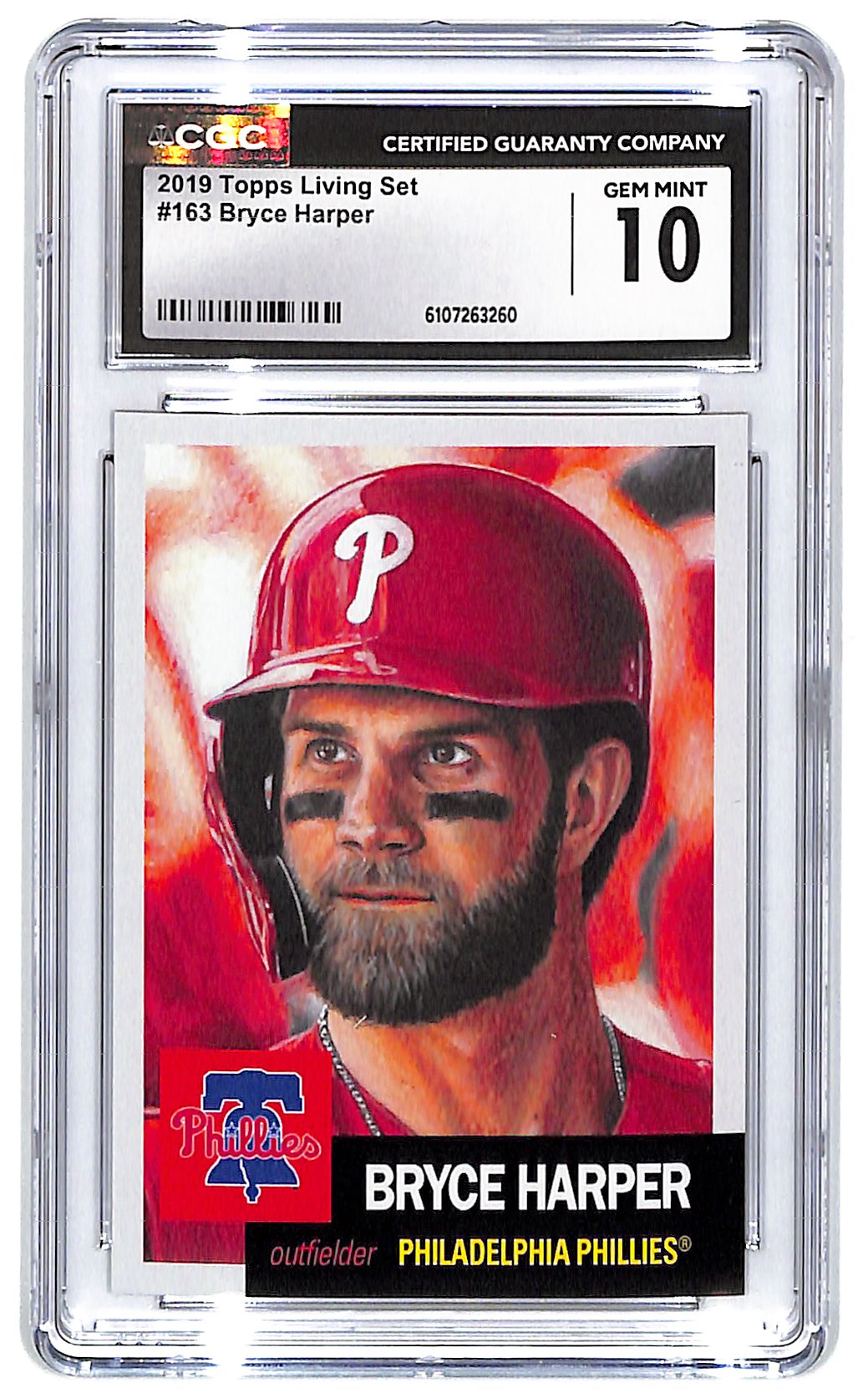 2019 Bryce Harper Topps Living Set - #163 CGC Gem Mint 10