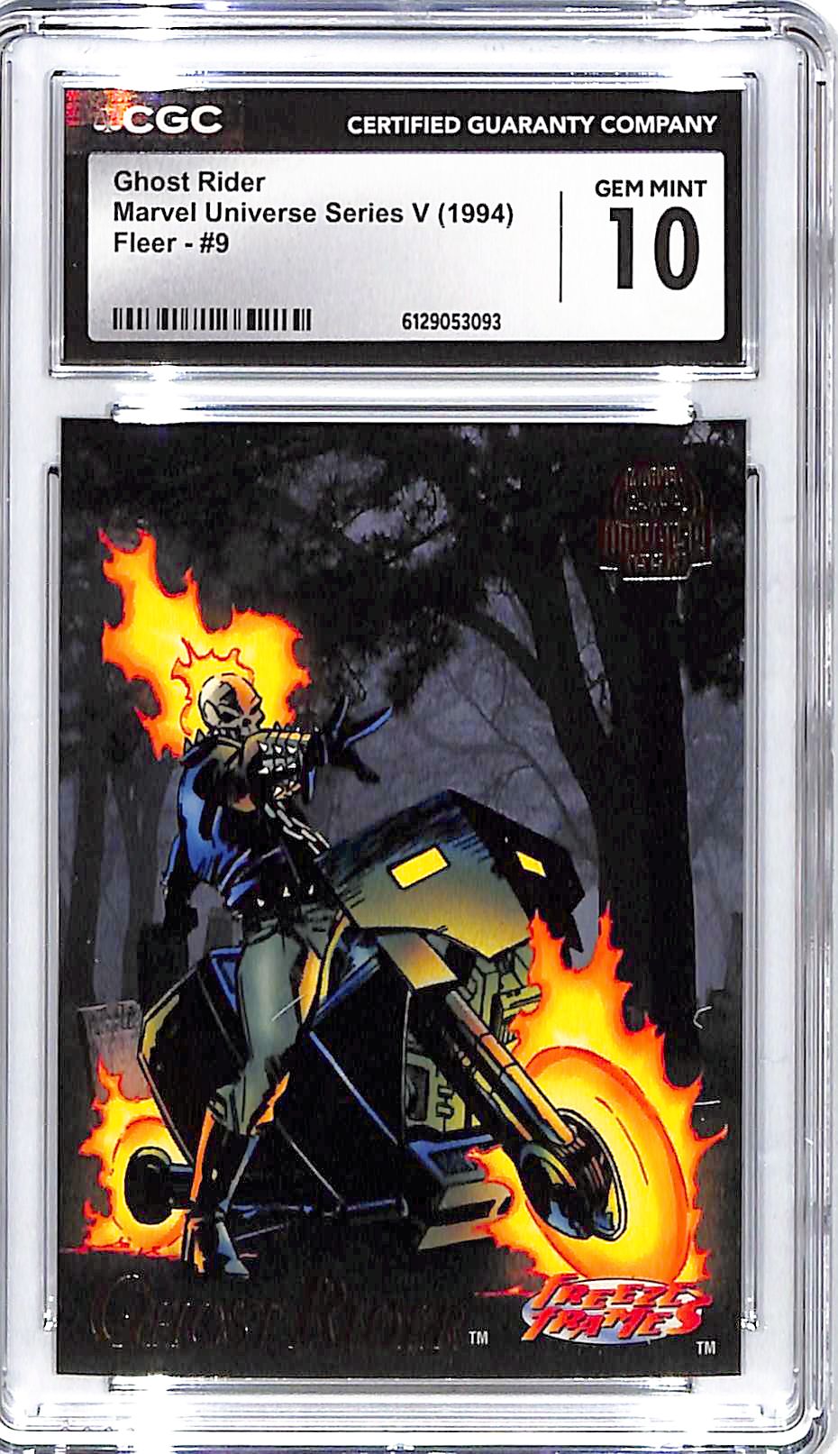 1994 Ghost Rider Fleer Marvel Universe Series V #9 CGC Gem Mint 10