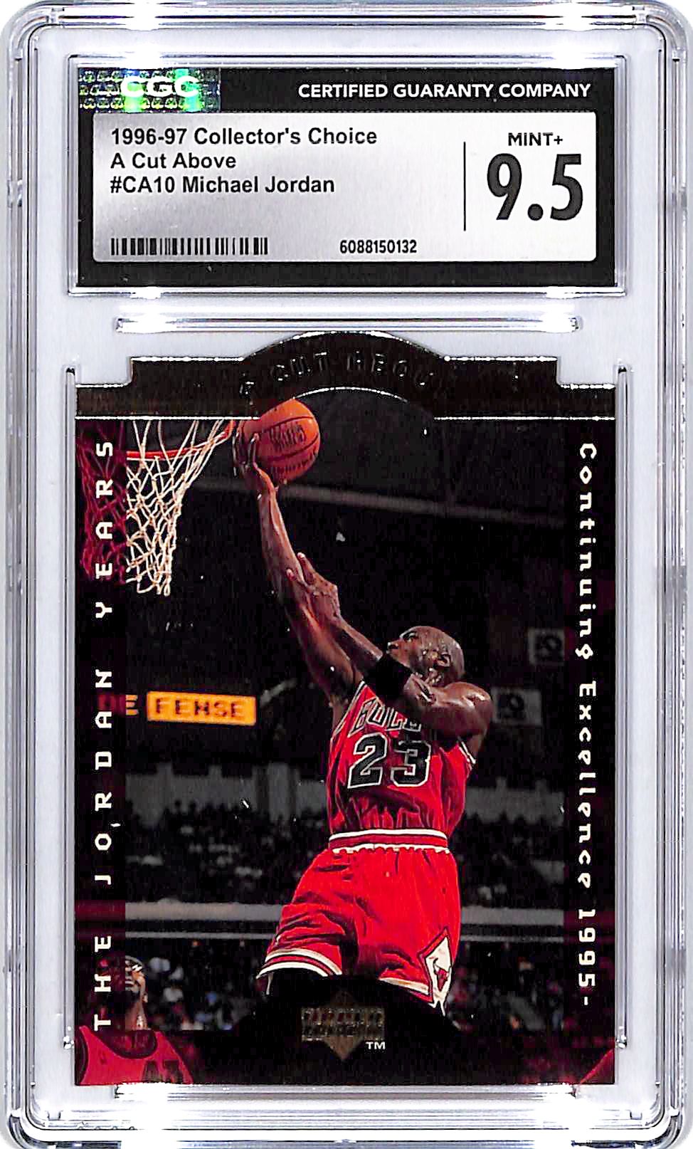 1996-97 Collector's Choice Michael Jordan A Cut Above CGC 9.5 Bulls