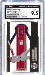 2004 Albert Pujols Playoff Prestige League Leaders #LL-3 CGC Mint Plus 9.5