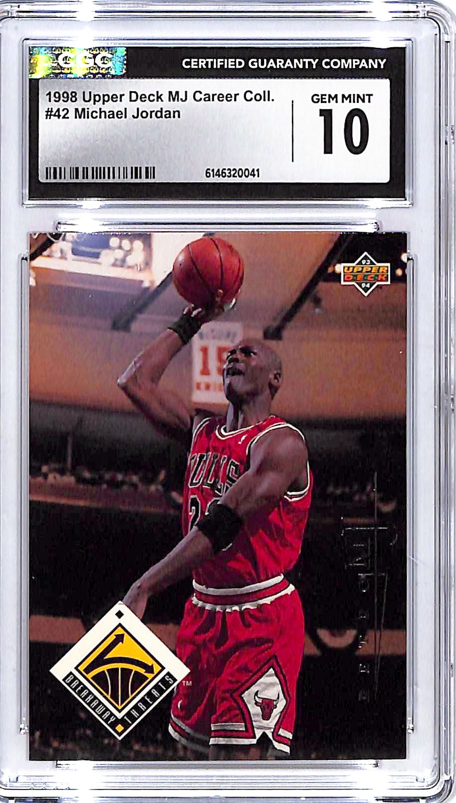 1998 Upper Deck MJ Career Collection Michael Jordan #42 CGC 10 Bulls