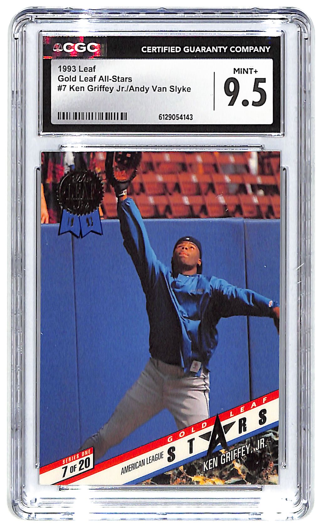 1993 Griffey Jr./Slyke Leaf Gold Leaf All-Star #7 CGC Mint 9.5