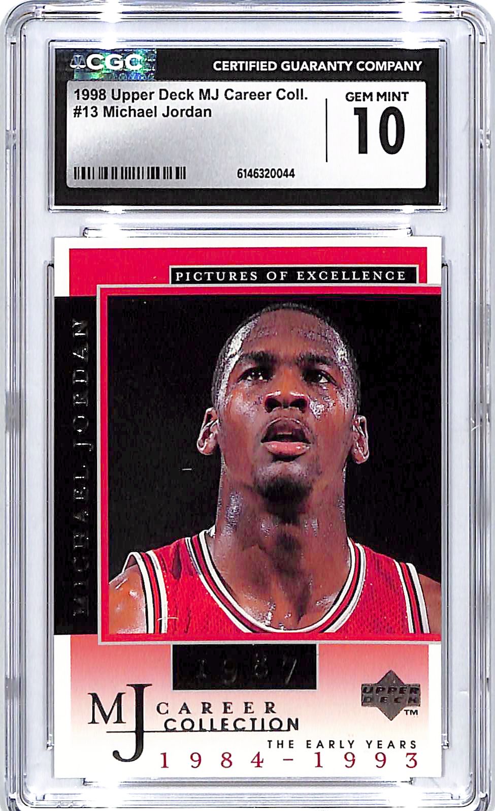 1998 Upper Deck MJ Career Collection Michael Jordan #13 CGC 10 Bulls