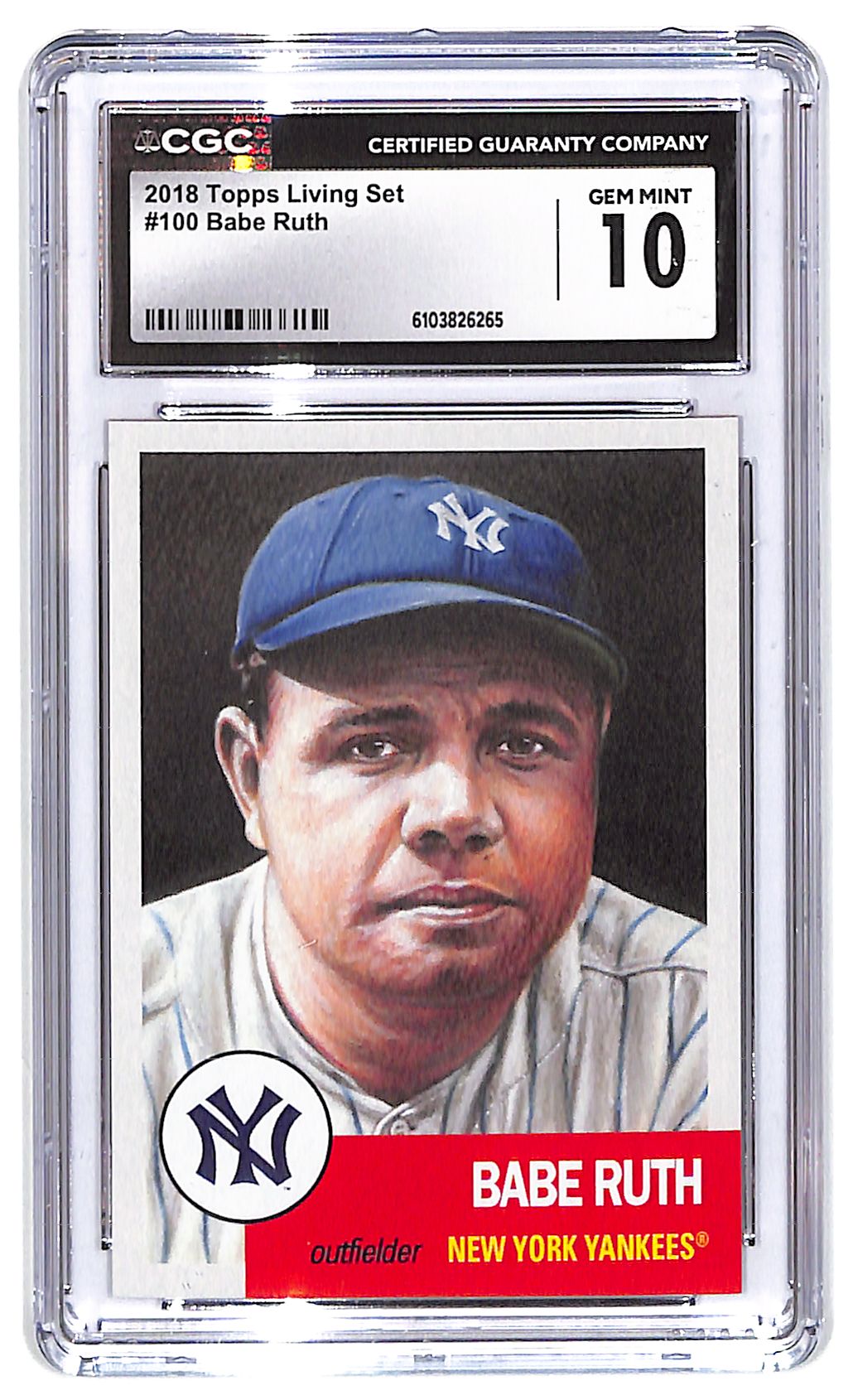 2018 Babe Ruth Topps Living Set - #100 CGC Gem Mint 10