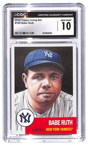 2018 Babe Ruth Topps Living Set - #100 CGC Gem Mint 10