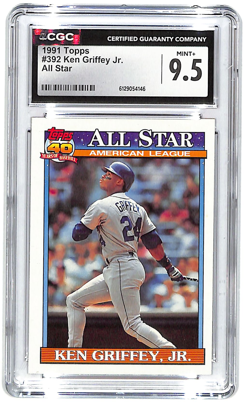 1991 Ken Griffey Jr. Topps All Star #392 CGC Mint Plus 9.5