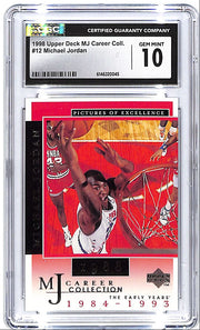1998 Upper Deck MJ Career Collection Michael Jordan #12 CGC 10 Bulls