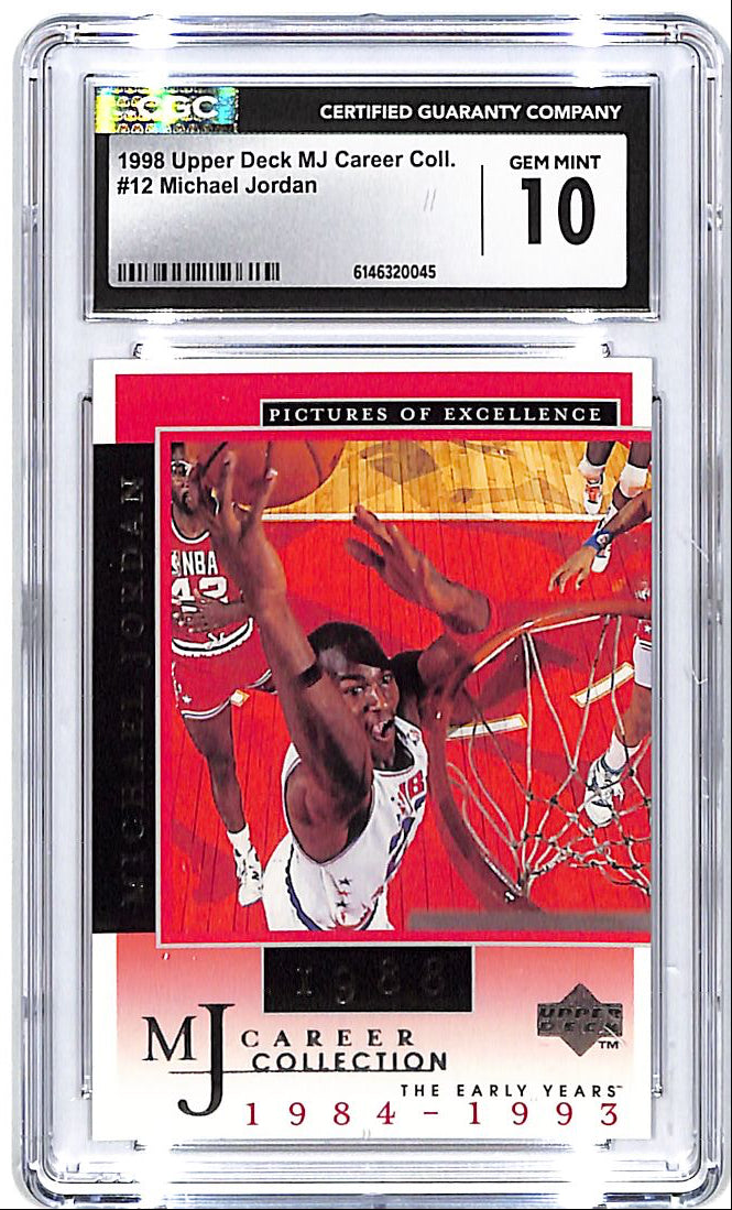 1998 Upper Deck MJ Career Collection Michael Jordan #12 CGC 10 Bulls