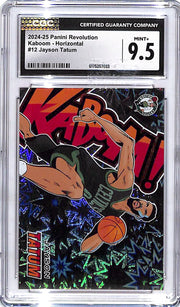 2024-25 Revolution Jayson Tatum Kaboom Horizontal #12 CGC 9.5 Celtics