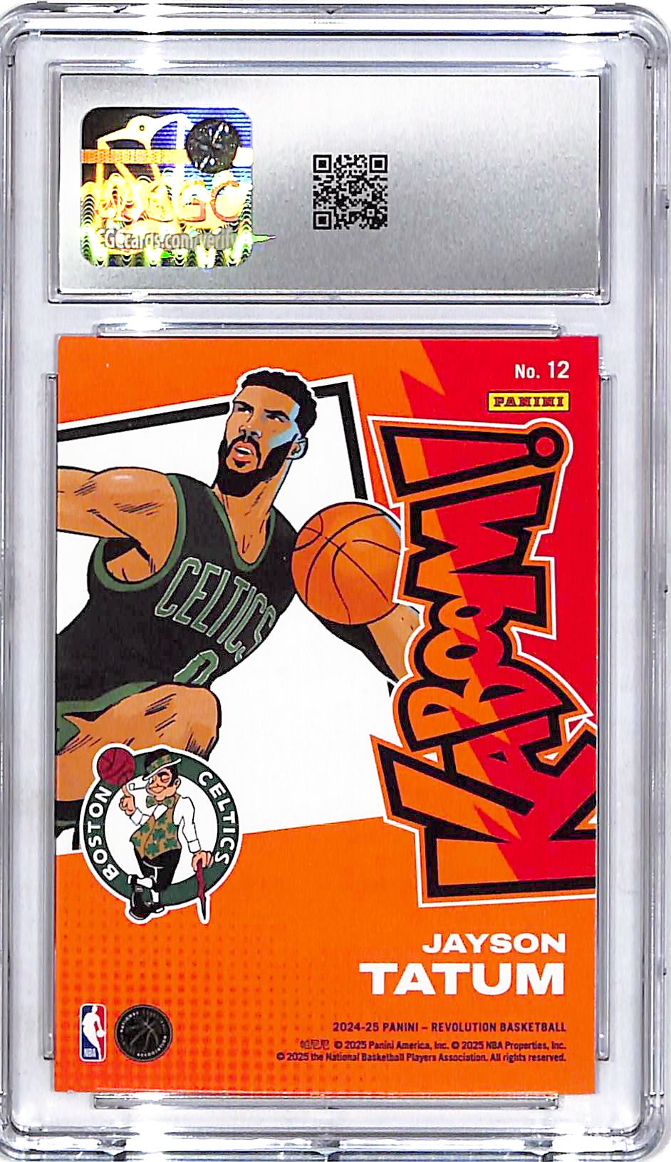 2024-25 Revolution Jayson Tatum Kaboom Horizontal #12 CGC 9.5 Celtics