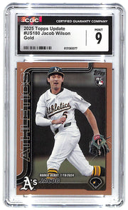 2025 Jacob Wilson Topps Update Gold #US180 CGC Mint 9 (RC)