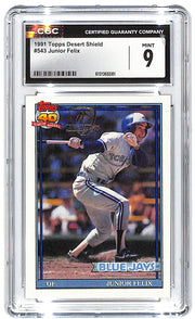1991 Junior Felix Topps Desert Shield #543 CGC Mint 9