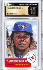 2019 Topps Living Set Vladimir Guerrero Jr Rookie RC #179 CGC 10 Pristine Blue Jays
