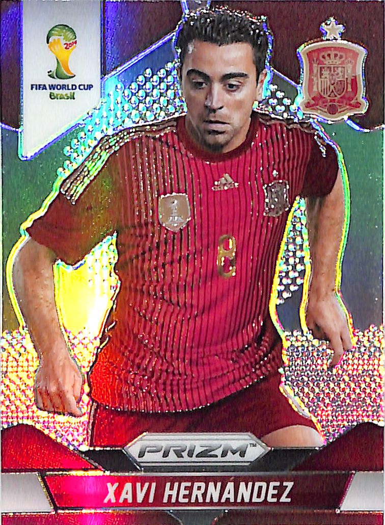 2014 Prizm World Cup Xavi Hernandez Silver Prizm #180 Spain