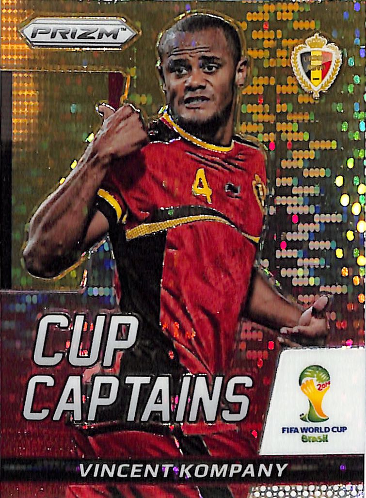 2014 Prizm World Cup Vincent Kompany Cup Captains Red Yellow Pulsar #30 Belgium