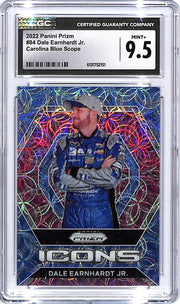 2022 Prizm Dale Earnhardt Jr Icons Carolina Blue Scope /99 CGC 9.5