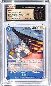 One Piece Tournament Promos Pirates Party Vol 07 Sanji P-068 CGC 10 Pristine