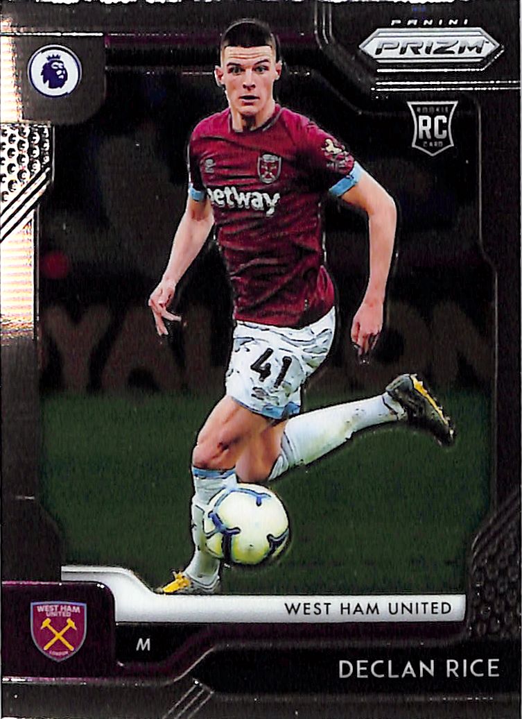 2019-20 Prizm Premier League Declan Rice Rookie RC #7 West Ham United