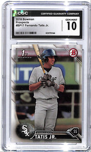 2016 Bowman Fernando Tatis Jr Prospect Rookie RC CGC 10 White Sox