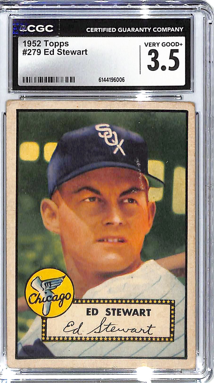 1952 Ed Stewart Topps #279 CGC Very Good 3.5