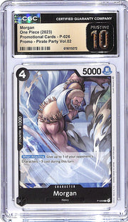 One Piece Promotional Cards Promo Pirate Party Vol 2 Morgan P-026 CGC 10 Pristine