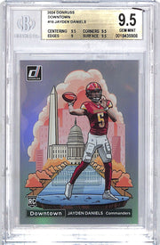 2024 Donruss Jayden Daniels Downtown Rookie RC #16 BGS 9.5 Commanders