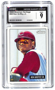 2005 Ken Griffey Jr. Bowman Heritage #48 CGC Mint 9