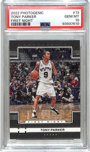 2022-23 Photogenic Tony Parker First Night #13 PSA 10 Spurs