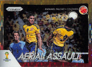 2014 Prizm World Cup Radamel Falcao Aerial Assault Red Yellow Pulsar #5 Colombia