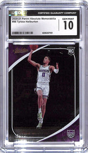 2020-21 Absolute Tyrese Haliburton Rookie RC CGC 10 #86 Kings