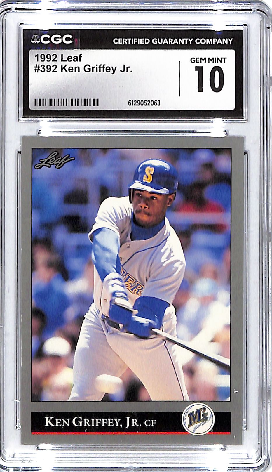 1992 Ken Griffey Jr. Leaf #392 CGC Gem Mint 10