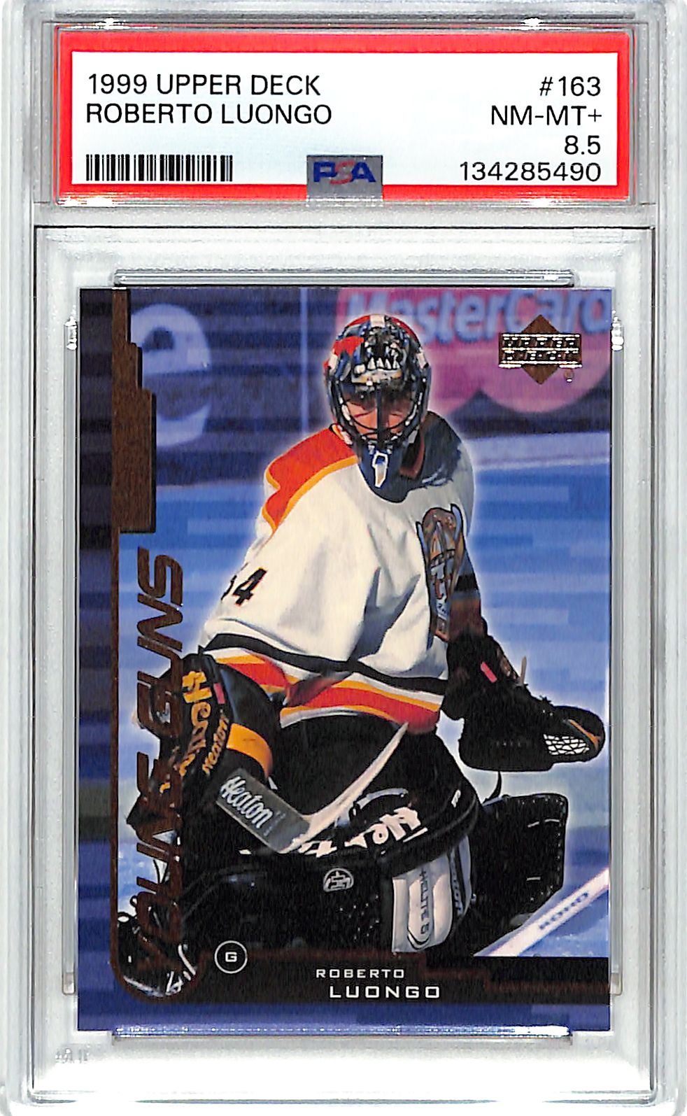 1999-00 Upper Deck Roberto Luongo Young Guns Rookie RC #163 PSA 8.5