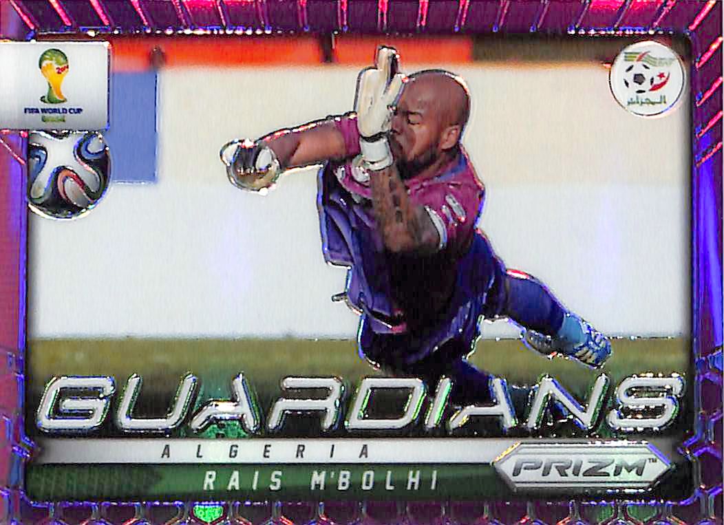 2014 Prizm World Cup Rais M'Bolhi Guardians Purple /99 #1 Algeria