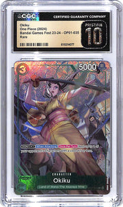 One Piece Bandai Games Fest 23-24 OP01 Okie 035 Rare CGC 10 Pristine