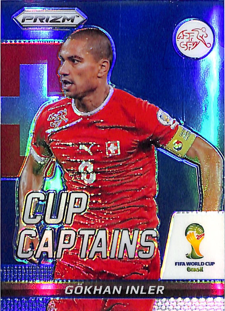 2014 Prizm World Cup Gokhan Inler Cup Captains Blue /199 #12 Switzerland