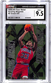 1995-96 Fleer Metal Grant Hill Scoring Magnets #2 CGC 9.5 Pistons