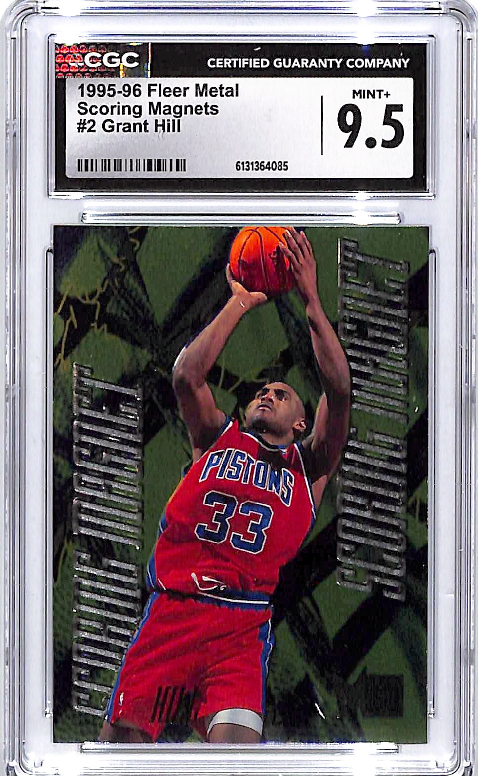 1995-96 Fleer Metal Grant Hill Scoring Magnets #2 CGC 9.5 Pistons