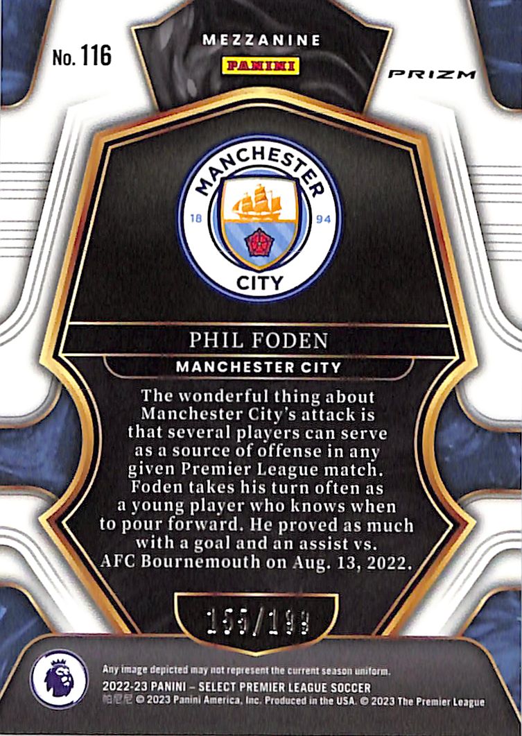 2022-23 Select Premier League Phil Foden Camo /199 Manchester City