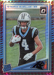 2025 Donruss Optic Tetairoa McMillan Rated Rookie RC Football Emoji Panthers