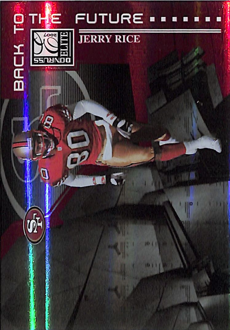2007 Elite Jerry Rice Marvin Harrison Back To The Future Red /200