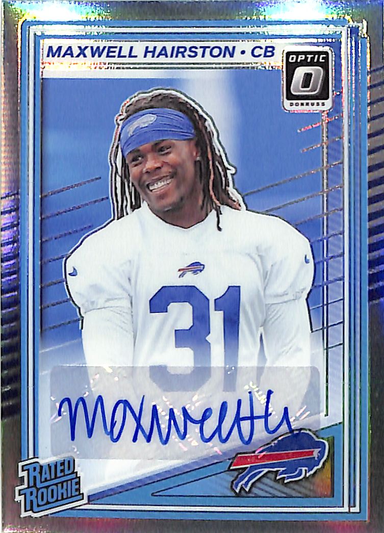2025 Donruss Optic Maxwell Hairston Auto Autograph Rated Rookie Holo /199 Bills