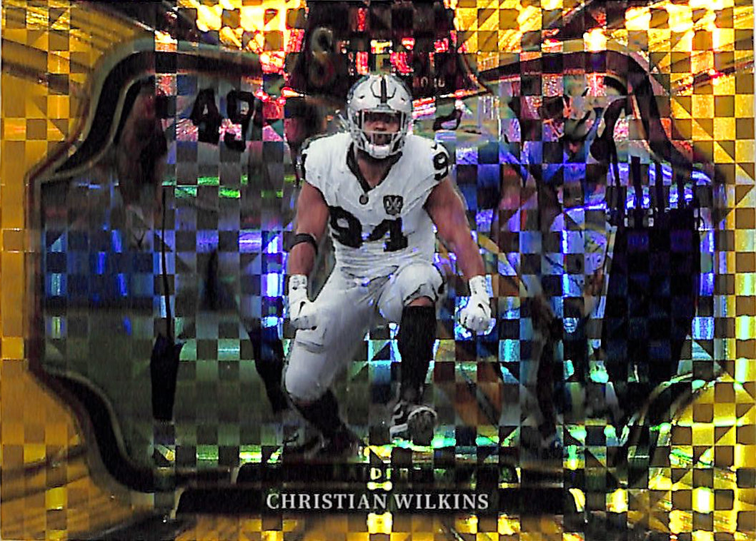 2025 Select Christian Wilkins Gold Field Level /10 Raiders